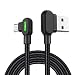 Produktbild Mengonee 0.5M / 1.2M / 1.8M 90 Grad Double Elbow Ladedatenkabel Nylon Geflochtene LED-Anzeige Datenleitungskabel