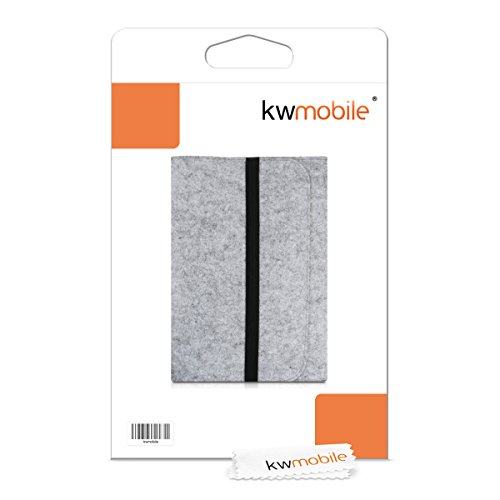 kwmobile Laptoptasche Filz Sleeve f  r 17  17 3  Laptop   Notebook   Ultrabook - Notebook Tasche Schutzh  lle Laptop Case H  lle in Grau mit Innentasc