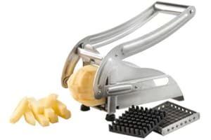 VIFERR Potato Chipper, Stainless Steel French Fries Slicer Chip Cutter Machine for Home Kitchen Restaruant, Sliver