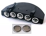 Cap Light / Caplight / Head Torch / Head Lamp, 5 LED, For Fishing, Running, Camping, Hiking and Mountain Climbing