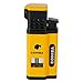 Produktbild COHIBA Fashion High-Grade Metal Material Windproof Jet Flame Refillable Inflatable triple Blue Flame Inflatable Lighter (Yellow)