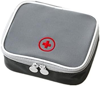 Cocogo First Aid Medicine Storage Bag Emergency Medical Kit Survival Wrap Travel Bag (Gray)