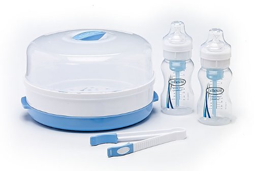 BPA FREE Dr Browns Microwave Steriliser + 2 x 8oz Bonus Bottles