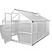 Produktbild Gewächshaus aus aus Aluminium, mit Grundrahmen, 7,55 m² und 302 x 250 x 195 cm (L x B x H)