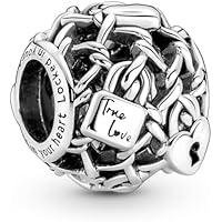 Pandora Openwork Chain Link Padlock Charm Bracelet Charm Moments Bracelets - Stunning Women's Jewelry - Gift for Women in You