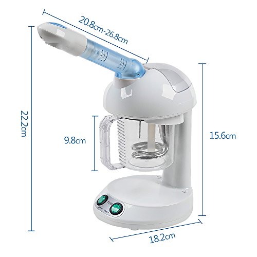 FUNTELL Mini Bedampfer Vapozon Aromabedampfer Steamer Tischbedampfer mit Ozon verlängert Salon Spa Bedampfer - 3