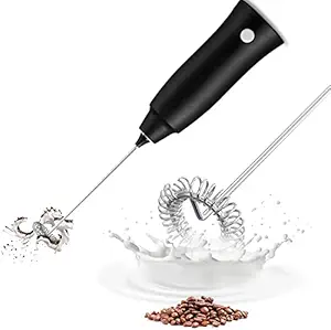 QSHIXLE Electric Handheld Milk Wand Mixer Frother for Latte Coffee Hot Milk, Milk Frother for Coffee, Egg Beater, Hand Blender, Coffee Beaterr (STANDARD)