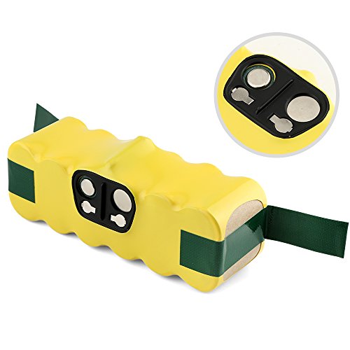 BAKTH 14.4V 4500mAh Ersatz Ni-MH Akku für iRobot Roomba 500 600 700 800 Series 510 530 532 535 540 545 550 552 560 562 570 580 581 582 585 595 620 630 650 660 700 760 770 780 790 870 880 R3 80501 4419696 - 2