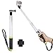 Produktbild GOLIGHT Wasserdicht ausziehbar Teleskop Einbeinstativ Selfie Stick Pole und schwimmende Hand Grip (60 cm/23.6 IN) mit Stativanschluss und Fernbedienung Wiege für GoPro Hero 2 3 3 + 4 5