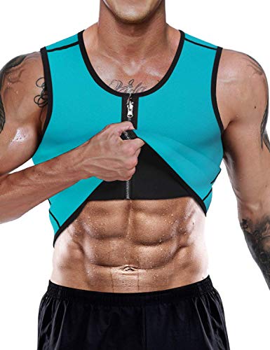 LaLaAreal Faja Reductora Adelgazante Hombre Neopreno Camiseta Reductora Compresion de Sauna Deportivo