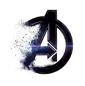 Wall Stickers | Wall Sticker for Living Room -Bedroom - Office - Kids Room - Hall - Home Decor |Decor Kafe Avengers Endgame Logo Decorative Wall Sticker (52 cm x 50 cm)