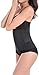 FLYCHEN Women's Waist Trainer Lingerie Cincher Elastic Steel Bones Corset Black UK 10-12(L)