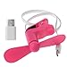 Produktbild Yiwann Tragbarer Ventilator, Micro-USB & Typ C Clip Lüfter für Samsung Xiaomi Huawei HTC Android Handy Geschenk rose pink