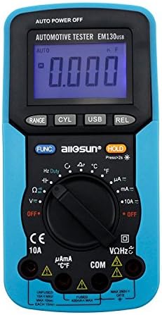 Easy Go Shopping USB digital multimeter car dedicated dwell angle/rotation number/voltage/current, resistance/capacitance/frequency/duty cycle EM130