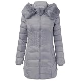 SHOBDW Moda Mujeres de Invierno Chaqueta Larga Abrigo de algodón Caliente...