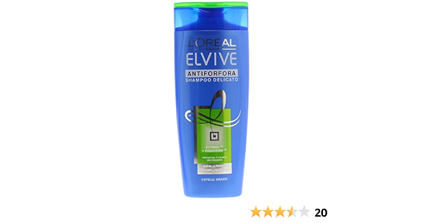 Elvive Shampoo Antiforfora Grassi, 250 ml [confezione da 4] : Amazon.it:  Bellezza