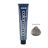 Renbow Colorissimo Permanent Hair Colour Creme with Pure Beeswax, Smokey Grey 100 ml