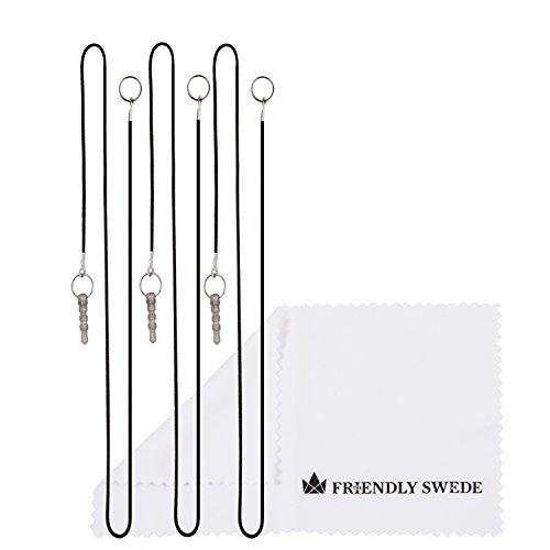 3er-Set The Friendly Swede - Touchscreen-Eingabestift Stylus mit dÃ¼nnerer Spitze 3x Ersatzspitzen 2x AnhÃ¤ngern und 1x Reinigungstuch (Gold / Silber / Schwarz)