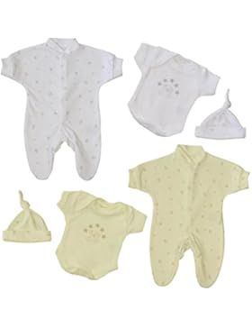 BabyPrem Baby kleine Frühgeborene Kleidung 3-teiliges Geschenkset UNISEX