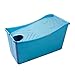 Produktbild Folding bathtub Tragbare Faltbare Badewanne Swimmingpool Freistehende Badewanne GroßEs Badefass FüR Erwachsene Und Kinder, Das Mit Abdeckung - L90 * W50 * H56cm ErhöHt