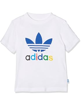 Adidas bambini Baby Trefoil Maglietta, Bambini, Baby Trefoil, bianco, 98