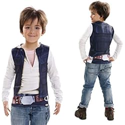 Disfraz Camiseta de Star Wars Han Solo Original de Carnaval para niño de 8-10 años de Microfibra - LOLAhome