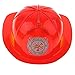 Produktbild Fenteer Kinder Rollenspielzeug Schutzhelm Feuerwehrhelm aus Kunststoff für Halloween Party Kostüm Requisiten - Rot