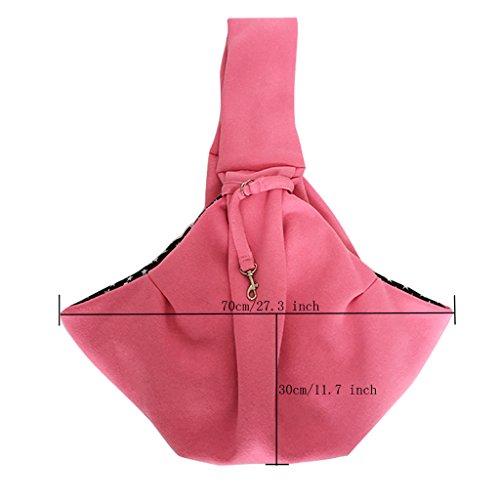 Mangostyle-Hands-free-Small-Dog-Cat-Puppy-Kitty-Rabbit-Pet-Sling-Carrier-BagOutdoor-Reversible-Shoulder-Bag-Travel-Sling-Carriers