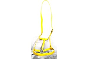 Aces Equine BIOTHANE MATERIAL HORSE DRIVING HARNESS UNDER HALTER YELLOW FULL COB PONY