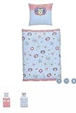 Spiegelburg 90250 Baby Bettwäsche BabyGlück (80x80/35x40 cm)