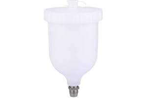 Belissy 600ml Spray Gun Pot Gravity Feed Plastic Paint Cup for D-evilbiss GTI/T-EKNA Pro Pri FLG