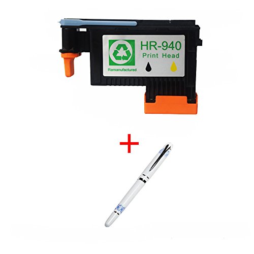 OYAT® 1x Schwarz/Gelb Hp 940 Druckkopf für Compatible für HP Officejet Pro 8000 Wireless, 8000AIO, 8000W, 8500, A809, A909a, A909g, A909n, 8500A e-All-in-One Plus, All-in-One 8500AIO, 8500W Drucker