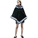 Produktbild Kleidung Damen DAY.LIN Kunstpelz Batwing Tops Poncho Cape Mantel Outwear (Grau)
