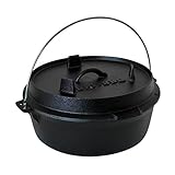 Big-BBQ Premium DO 6.0 Dutch-Oven aus Gusseisen | Fertig...