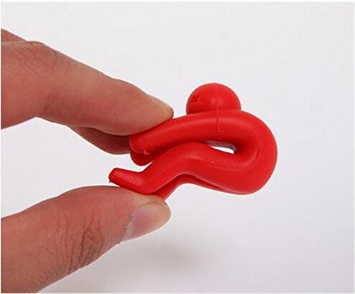 2 Stück Silikon Deckel Ölpest Villain Elevation Halterung Ständer zu verhindern Überlauf Suppe Colorful Universal Handy Halterung - 5