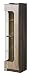 Produktbild Bücherregal Bücherschrank Büchervitrine - 50 cm breit, Optik: Braun