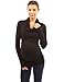 PattyBoutik Mama Cowl Neck Maternity Top (Black 12)