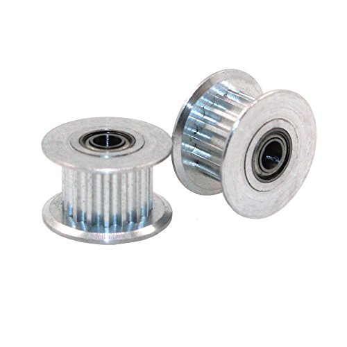 Redrex 5Pcs 16 Zähne 3mm Bohrung GT2 Zahnriemen Spannrolle für 3D-Drucker 6mm Breite Zahnriemen - 2