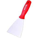 Eltos &Ccedil;elik Spatula, 0.80 mm Polisajlı Yay &Ccedil;eliği, 50 Rockwell Sertlik, Ergonomik Sap, Kavisli, Kazıma Spatulası, İnşaat, Sıv