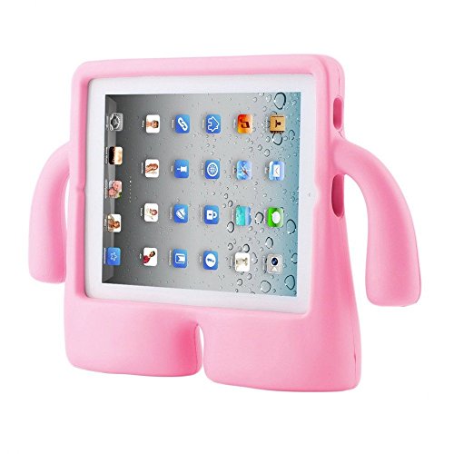 FUQUN iPad 2/3/4 Hülle- Superleicht EVA Foam Stoßfest Kinderfreundlich Kinder Schutzhülle Handgriff Handle und Standfunktion für Apple IPad 2/ Ipad 3 / Ipad 4 – rosa - 3