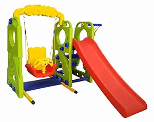 eHomeKart Slide and Swing Combo for Kids - PlayTool Happy Garden Slider Combo (Happy Slide Cum Swing Combo) - 153 x 86 x 103 cm