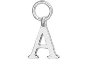 SUGARKITTEN LONDON Sterling Silver A-Z Letter Alphabet Initial DIY Charm Pendant 8 x 15mm