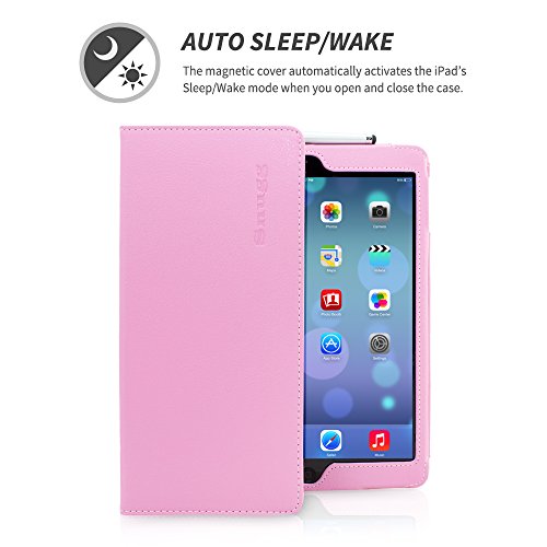 iPad Air Hülle & Neues iPad (2017) 9.7 Zoll Hülle (Rosa), Snugg™ – Smart Case mit lebenslanger Garantie + Sleep / Wake Funktion für iPad Air (2013) und iPad (2017) - 2