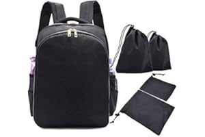 Centeraly Barbero Mochila, Estilista Multifunción Peluquería Mochila Portátil Viaje Cosmético Organizador Peluquería Herramienta Bolsa - Negro, Free Size