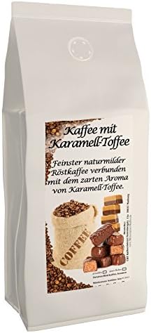Flavoured / Flavored Coffee / Coffee with flavour as gift caramel, 1000 g fresh roasted by us milled
