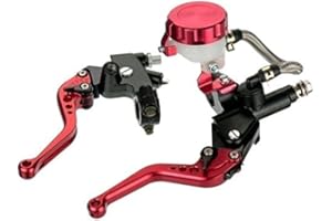 KaTur Poignée de maître-cylindre de frein de moto pour Honda CBR250R CBR300R CBR500R CB500F/X 2013-2016 18 /20 cm (1 ensemble)
