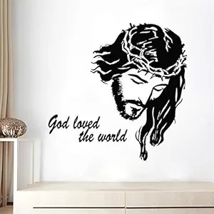 Gadgets Wrap Jesus Christ Wall Decal Vinyl Art Mural Church Wall Sticker Religious Interior Removable Classic Christian Home D