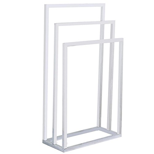 Yahee Handtuchständer Handtuchhalter Standhandtuchhalter 3 Arme Kleiderständer aus Edelstahl