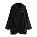 Produktbild TianWlio Jacken Parka Mäntel Damen Herbst Winter Warme Jacken Winter Fleece Langarm Taste Runter Flanellhemd Bluse Strickjacke Schwarz XL