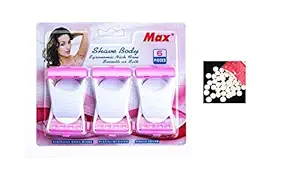 ClubComfort? Max Disposable Body & Bikini Shaving Razor For Women (6 Pcs Blade),